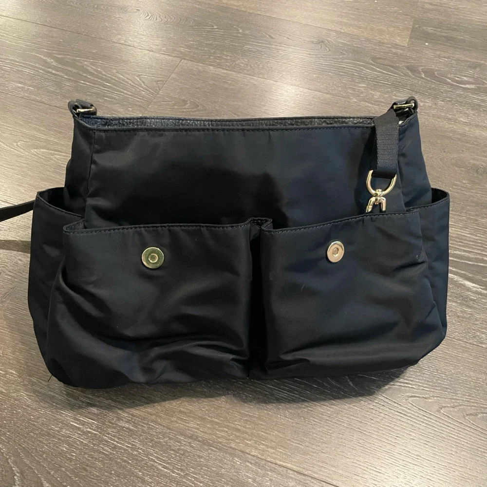 Tory Burch Black Diaper Messenger Bag